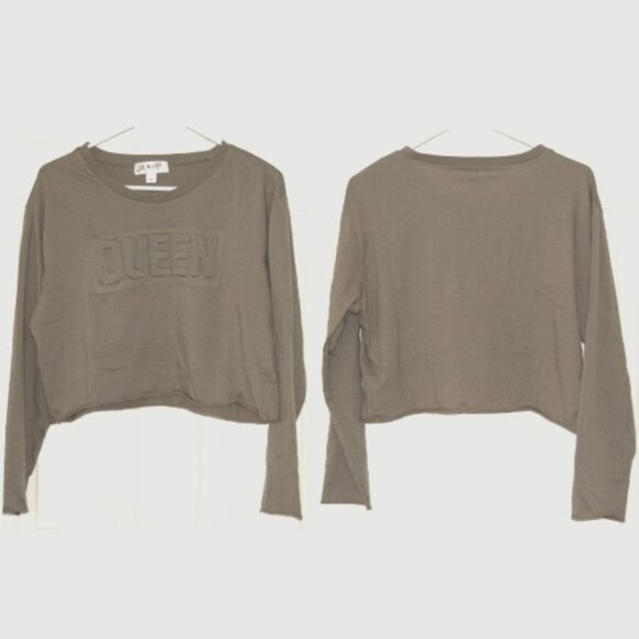 Say What Crop Top, Junior Size XL (Bust: 42"), Dark Green - Picture 1 of 4